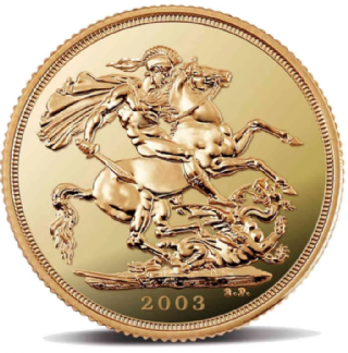 Quintupla Sterlina Oro 2003 Proof – Massima Qualità PF70 NGC